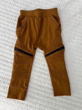 Kids Rust Moto-Style Jogger Pants